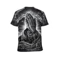 thumbnail image 2 of LAOLIUSN Men's Praying Hands Christian T Shirt, Keep the Faith Religious Graphic Short Sleeve Crewneck Tee, S-4XL, 2 of 7