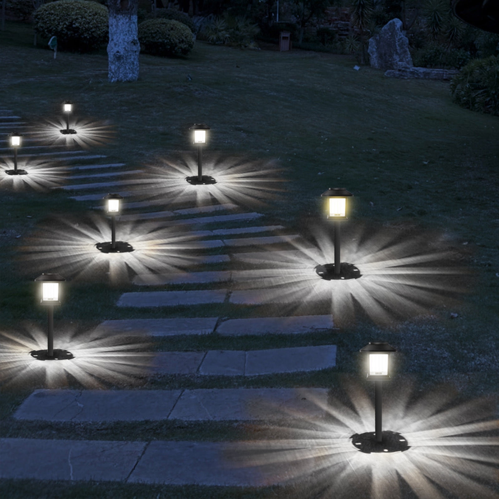 Specollect Clearance 10Pcs Solar Lights Outdoor Waterproof,LED Solar Garden Lights,Garden Decor for Yard,Patio,Landscape,Pathway,Flower Bed