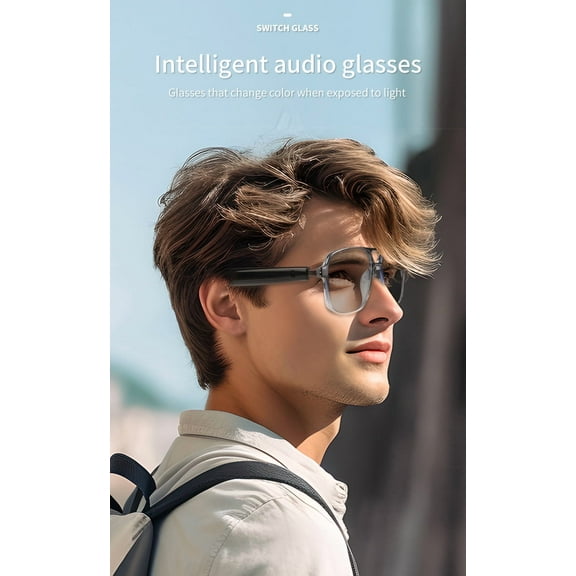 Smart glasses GS10 Bluetooth glasses, dual beam color changing lenses, can listen to music and make calls, UV resistant glasses