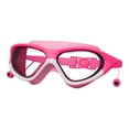 thumbnail image 1 of Gafas de natación para niños, gafas de natación impermeables, ligeras, de moda profesional, gafas de natación de montura grande para niños al aire blanco rosa, 1 of 9