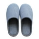 thumbnail image 1 of EeaseMX Pantuflas de invierno a rayas azules para interior de casa, de algodón, para hombre (talla 44-45), 1 of 7