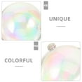 thumbnail image 3 of Raindrops Iridescent Clear Plastic Fillable Ornaments Multi-Colored Holiday Decorations for Christmas Tree and Home, 3 of 8
