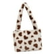 thumbnail image 4 of Moda Vagabundo Bolso De Felpa Bolso De Mano Monedero Corazón Bandolera Para Vacaciones Marrón Sunnimix Monedero de hombro para mujer, 4 of 8