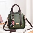 thumbnail image 3 of Bolso Mano Gran Capacidad para Mujer Piel Sintética Con Trabajar Y Salir () Verde, 3 of 8