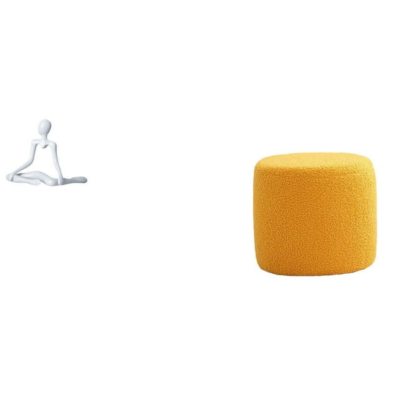 Figura de escritorio,Escultura abstracta de pensador para decoración de oficina y hogar.,Escabel,Reposapiés pequeño,taburete otomano,sofá,taburete de té,Reposapiés Cubo Taburete Taburete