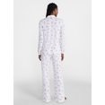 thumbnail image 3 of Joyspun Women’s Dreamy Soft Collection Notch Collar Long Sleeve Pajama Set, Sizes XS to 3X, 3 of 5