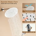 thumbnail image 5 of CASAINC Wall Mounted Round Shower Heads 3-Function Luxury Thermostatic Dual Shower Faucet 1.8 GPM with Body Spray in Chrome, 5 of 11