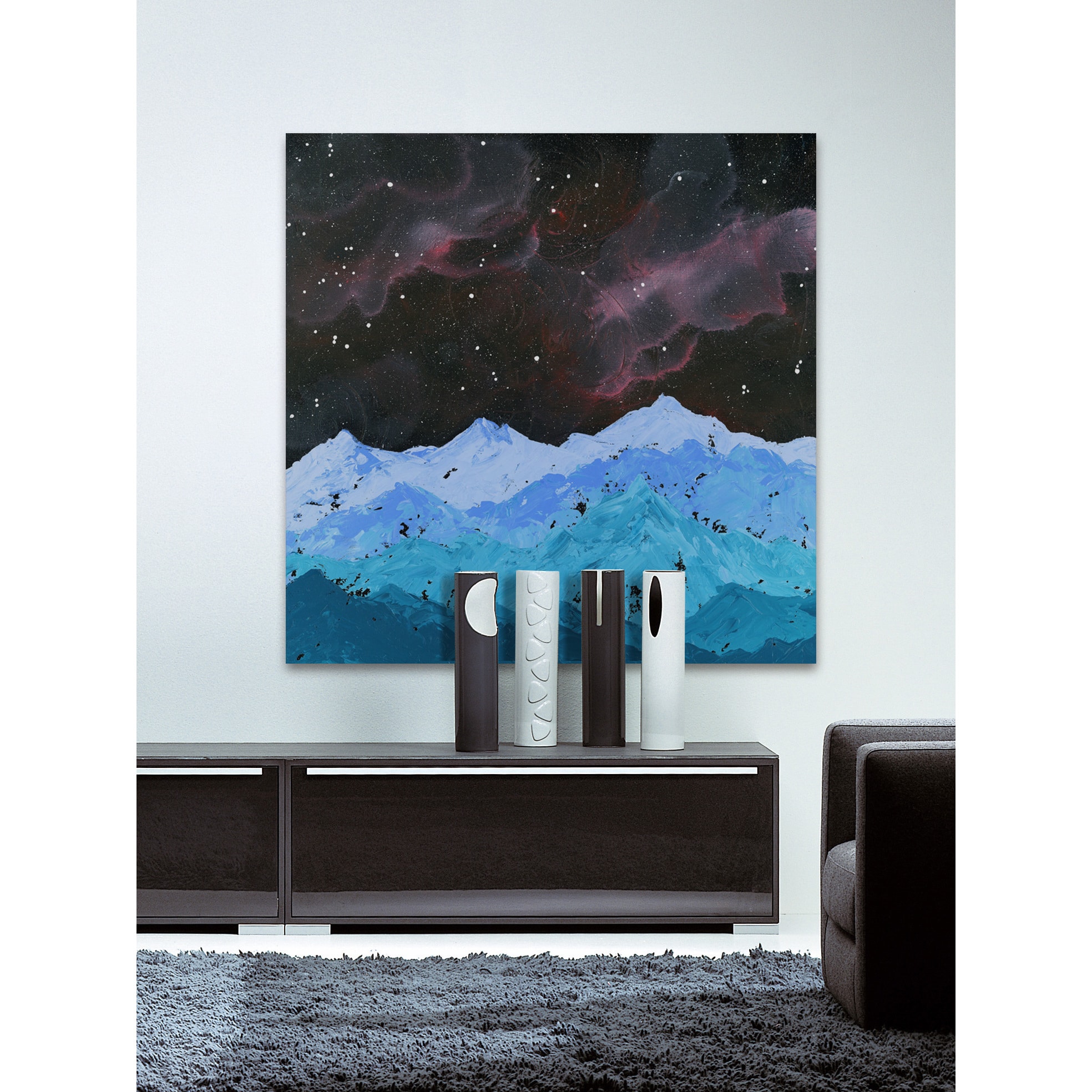 "Northern Lights" Painting Print on Wrapped Canvas