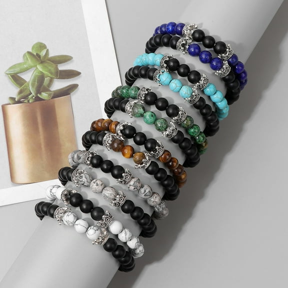 Natural Stone Bead Set Combination Bracelet