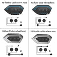 thumbnail image 3 of Auriculares Soidarity Bluetooth para casco de motocicleta con micrófono de tubo blando plateado, 3 of 6