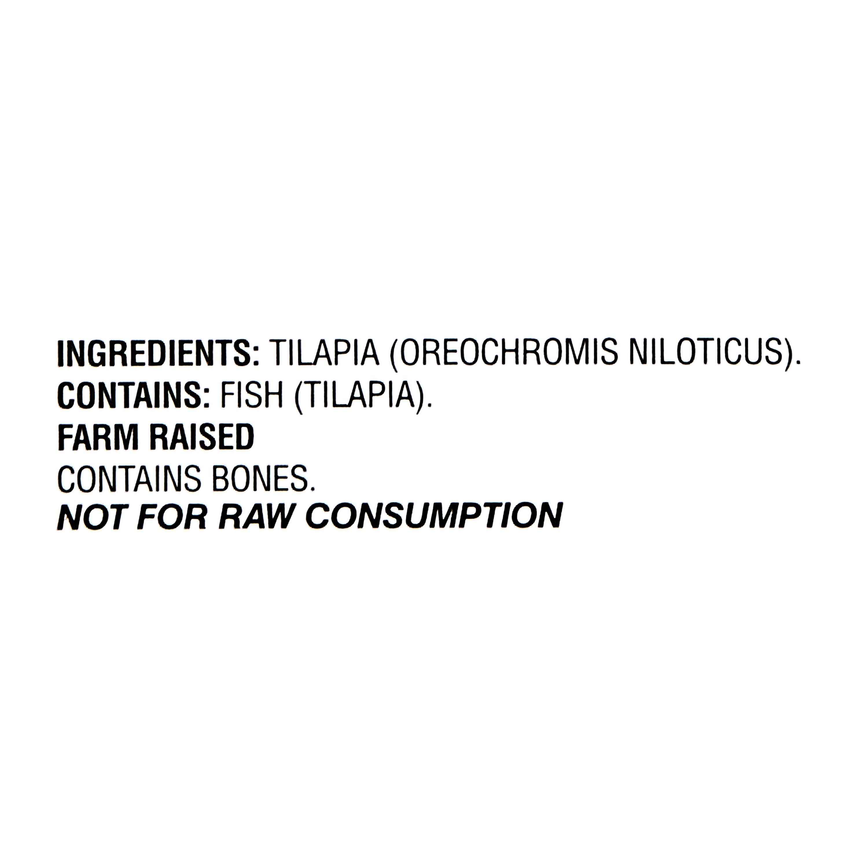 Fresh Whole Tilapia, 1.5 lb Tray 22g Protein per 4 oz (112g) Serving