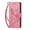 Pink Love, variant on Dteck for iPhone 12 Pro Max Wallet Case for Women Girls, Embossed Flip Kickstand Cover with Card Holder Shockproof Phone Case with Wrist Strap for iPhone 12 Pro Max,Rosegold Butterfly