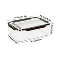 thumbnail image 3 of Qnjujn Refrigerator Storage Box, Sealed Airtight Food Storage Container for Vegetables Fruits, Refrigerator Storage Box, Large Kitchen Organizer Bins for Freezer Fridge, 3 of 6