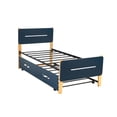 thumbnail image 1 of Cama Baja Juno Atlas del Descanso Marino MDF Metal 105 cm Altura 101 cm Ancho 199 cm Profundidad, 1 of 5