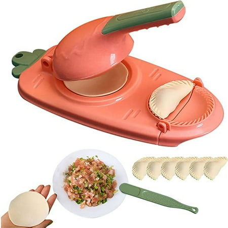 

Dumpling Skin Artifact DIY Dumpling Maker -2-in-1 Portable Dumpling Wrappers Maker and Press Dumpling Skin Machine - Multi-function DIY Manual Dumpling Press Molds Set