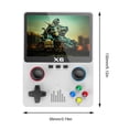 thumbnail image 2 of X6 Handheld Game Player 2000mAh Mini Game Console para adultos y niños (blanco), 2 of 5