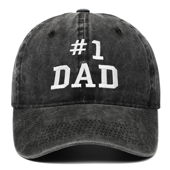 DALIX #1 Dad Hat Number One Embroidered Baseball Cap