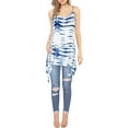 thumbnail image 4 of HAPPY BAY Women's Beachwear Swimsuit Coverups for Women Summer Swim Beach Cover ups for Swimwear Women Bathing Suit Spaghetti Dress 12-14 Royal, Tie Dye, 4 of 5