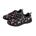 thumbnail image 6 of COEQINE Women Running Shoes Breast Cancer Awareness Black Sole Sneakers Hiking Camping Running Breathable Training Athletic Shoes Fitness Footwear, Pink Ribbon Black, 6 of 7
