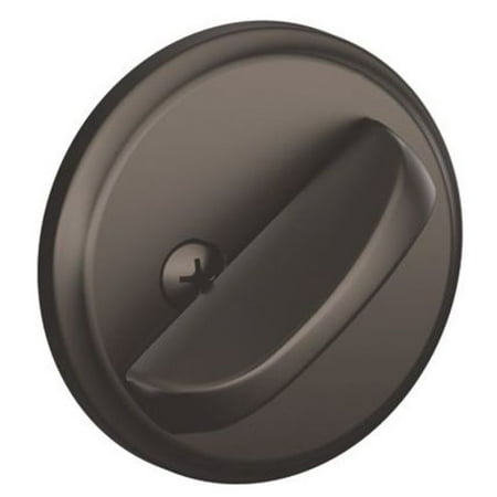 Bronze B Series Single Cylinder - Schlage B80 Single Sided Residential Deadbolt with Thumbturn and No Outside Trim from the B-Series