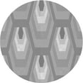 thumbnail image 1 of Ahgly Company Machine Washable Indoor Round Transitional Gray Area Rugs, 5' Round, 1 of 7