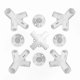 thumbnail image 5 of Corner Connectors for 3x3m Canopy Tents, Fits 25/19mm Tubes, Includes Spare Parts, 5 of 5