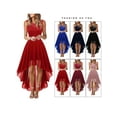 thumbnail image 6 of Gvmfive Women Lace A-Line Dress Sleeveless High Low Party Bridesmaid Dresses, 6 of 6