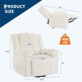 thumbnail image 4 of Manual Recliner Chair For Adults,Corduroy Manual Tab Pull Reclining Chair with Pillow Top Arms&Side Pocket,Adjustable Recliner Design,400Lbs Capacity for Living Room/Bedroom, 4 of 8