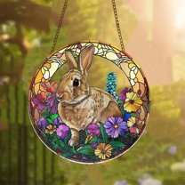AZXY 11.81" Easter Decoration,Easter Hanging Decoration,Easter Bunny Decorations,Easter Decorations for The Home Door Wall Decor