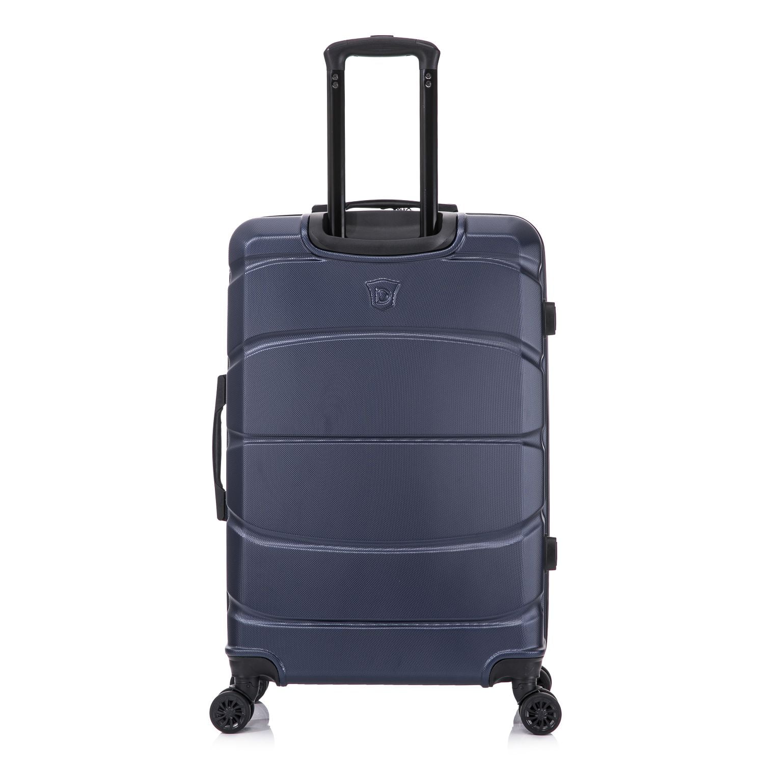 DUKAP SENSE 28" Hardside Lightweight Checked Luggage with Spinner Wheels, Handle and Trolley, Blue