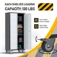 thumbnail image 2 of Gangmei Metal Storage Cabinet with Lock and 4 Shelves, 2 of 6