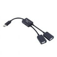 thumbnail image 5 of GOODLY Type C 3.1 Male to Dual USB 2.0 Female Splitter Charger Cable Power Cord Extension Hub Adapter for Car / Laptop / LED Etc, 5 of 7
