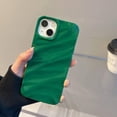 thumbnail image 3 of Compatible for iPhone 12/12 Pro Case 3D Fold Wave Cute Sparkle Glitter Fashion Luxury Soft TPU Shockproof Protect Women Girl Teen Phone Case for iPhone 12/12 Pro 6.1''-Ancient Green, 3 of 7