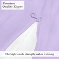 thumbnail image 4 of HNB Store Zipper Fitted Sheet Only, King Size 16" Deep Pocket Premium 1000TC Pure Egyptian Cotton - Lilac, 4 of 6