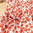 thumbnail image 5 of Avrntaa Toddler Girls Sleeveless A Line Dress Cotton Floral Print Casual Sundress for Summer Play 1-5Y, 5 of 8