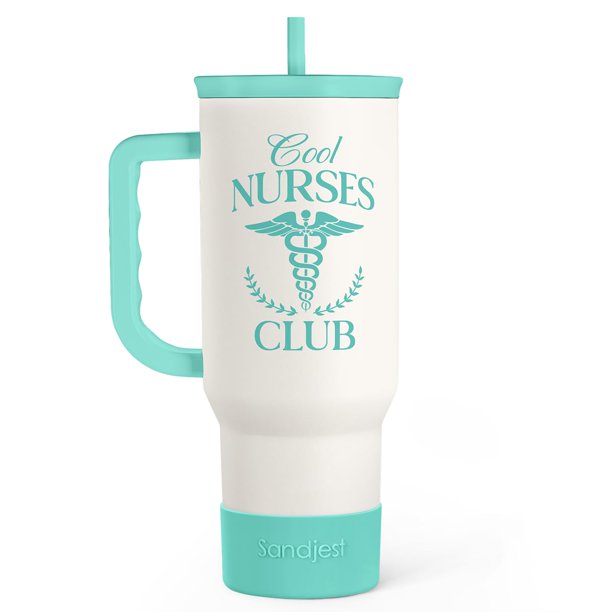 Vaso SANDJEST de 40 oz con mango aislante de acero inoxidable