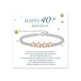 thumbnail image 2 of Top-kevin 30th 40th 50th 60th 70th Birthday Gifts for Women, 925 Sterling Silver Bracelet for Women with Cards Adjustable 4mm Silver Bead Bracelet Birthday Gifts for women Jewellery for Mum Grandma, 2 of 9