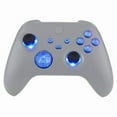 thumbnail image 6 of eXtremeRate Multi-Colors Luminated D-pad Thumbsticks Start Back Sync ABXY Buttons for Xbox Series X/S Controller, Chameleon Purple Blue Classical Symbols Buttons DTF V3 LED Kit for Xbox Model 1914, 6 of 8