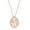 Pear-Shaped, variant on Morganite Cubic Zirconia Heart with White CZ Border Rose Gold Plated Sterling Silver Pendant 16+2" Necklace Jewelry for Women or Teens