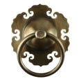 thumbnail image 1 of Poignée de Porte Style Chinois Vintage en Laiton Anneau de Tirage Rétro, 1 of 2