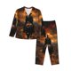 thumbnail image 1 of Balery Western Rainy Desert Cowboy Conjunto de Pijama con Estampado para Mujer, Conjunto de Dos Piezas con Manga Larga, Ropa de Dormir Suave con Bolsillos, Pijamas Cómodos-Small, 1 of 7