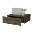 thumbnail image 6 of Dark Brown Wall-Mounted Floating Nightstand, 6 of 6