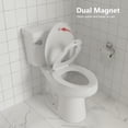 thumbnail image 2 of Qinaqin 19-Inch Blanco Elongated Toilet Seat con Built-In Toddler Slow Close para Both Child y Adult Seats Easy Installation Bottom Fi x ing Potty Training, 2 of 6