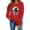 Red 3, variant on Cmfcve Halloween Shirts for Women Long Sleeve Spooky Season Pullover Sweatshirt Vintage Pumpkin Graphic Tops