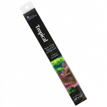 - Aquatic Creations Tropical Cling Aquarium Background 24\