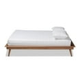 thumbnail image 2 of Baxton Studio Karine Mid-Century Modern Walnut Brown Finished Wood King Size Platform Bed Frame, 2 of 7