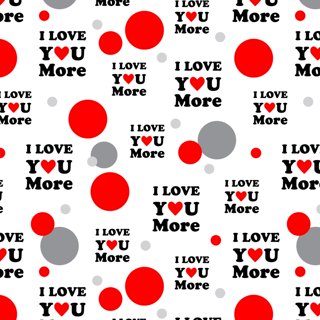 Valentine's Day Wrapping Paper Roll Simple Black LOVE -  Israel