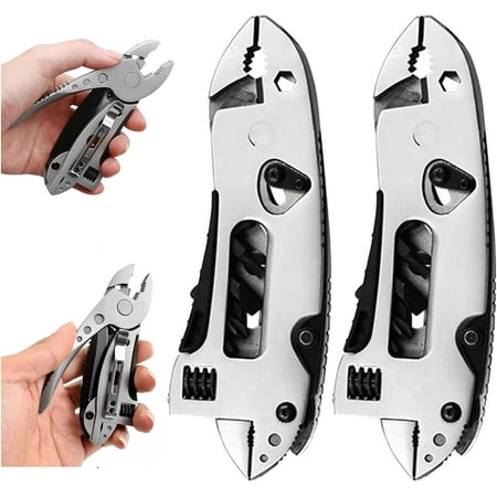 2025 New Outdoor Multi-purpose Tool Pliers Multitool Camping Multi Tool Plier Screwdriver Bits Pliers Survival Emergency Gear Assembly Be Used for Outdoor Survival Camping Hunting and Hiking