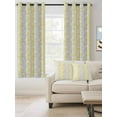 thumbnail image 2 of Yellow Grey Botanical Blackout Curtains 84 Inches Long for Bedroom,Pastoral Spring Summer Leaf Aesthetics Thermal Insulated Room Darkening Black Out Curtain Panels Grommet Drapes for Living Room, 2 of 8