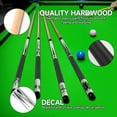 thumbnail image 4 of GSE Set of 4 White Hardwood Billiard Pool Cue Sticks. 58" 2-Piece Maple Pool Stick 18/19/20/21oz Combo Set for Commercial, Bar/House Use, 4 of 8